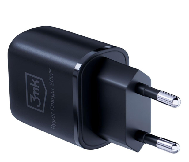 3MK 20W 1xUSB-C +USB-A PD QC bez kabla Czarna 3M005901 - 1228060 - zdjęcie 2